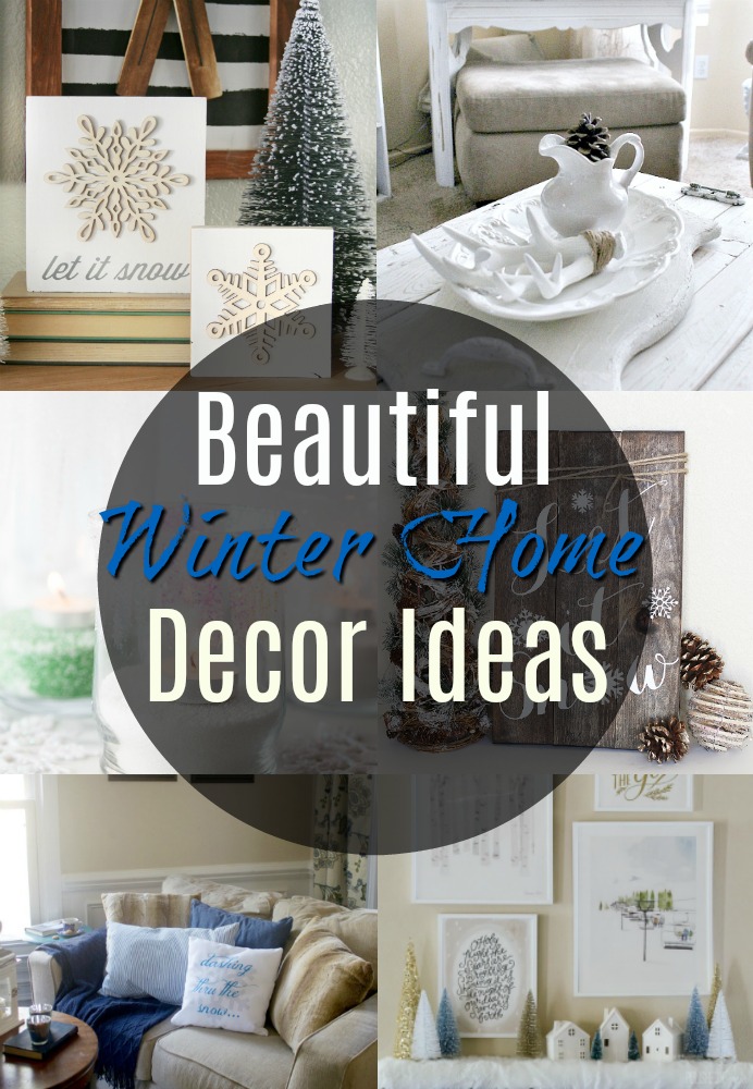 Beautiful Post-Holiday Winter Home Decor Ideas via @resincraftsblog