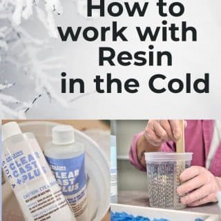how to work with resin in cold weather