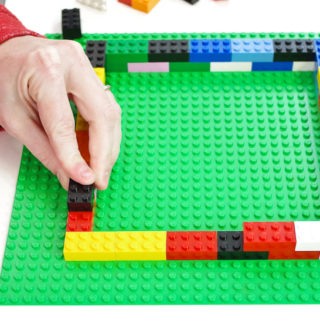 DIY Lego Mold using silicone rubber - build second layer of blocks