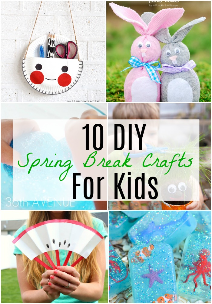 10 Spring Break Crafts For Kids via @resincraftsblog