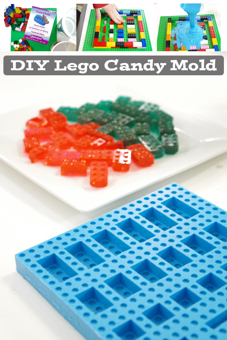 DIY Lego Candy Mold using EasyMold Silicone Rubber via @resincraftsblog