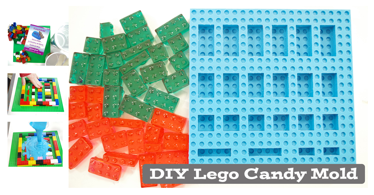 Feodaal telegram motief DIY Lego Candy Mold using EasyMold Silicone Rubber - Resin Crafts Blog