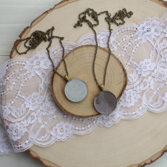 Keepsake Lace Resin Pendant Necklace DIY