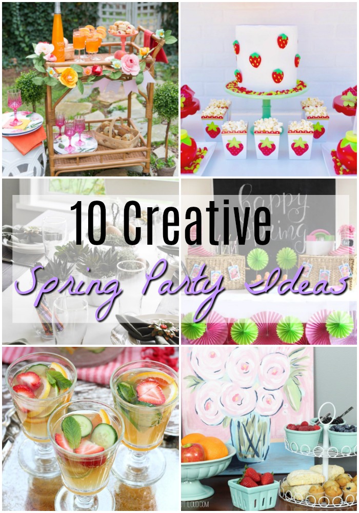 10 Creative Spring Party Ideas #springparty #partyideas #springdecor via @resincraftsblog