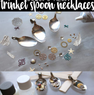 jewelry resin trinket spoon necklaces diy