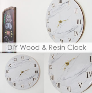 DIY Wood and Resin Clock