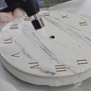Wood and Resin Clock- use micro butane torch to pop bubbles