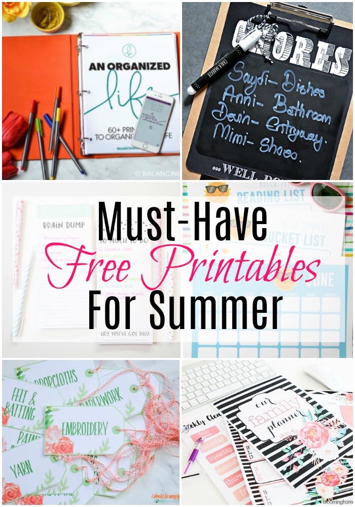 Must-Have Free Printables For Summer via @resincraftsblog