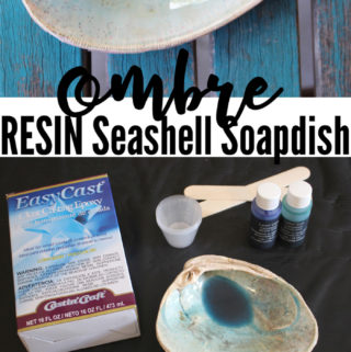 ombre resin seashell soap dish diy resin crafts blog