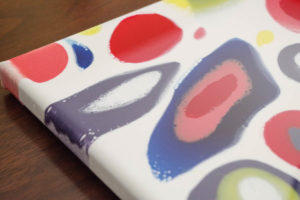 16.1 Colorful Dripped Resin Artwork - Closeup