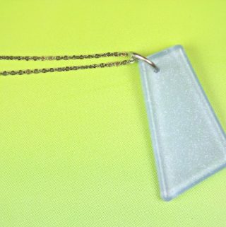 Sea Glass Pendant from Resin