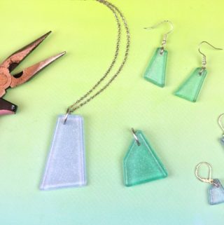 Faux Sea Glass Jewelry Made from Resin