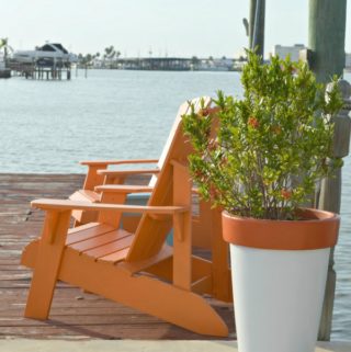Orange-painted-outdoor-chairs-H2OBungalow