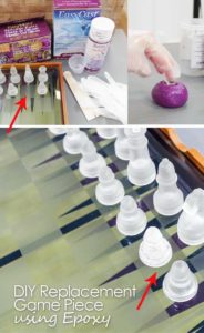 Check out how I used EasyMold Silicone putty and EasyCast Clear Casting Epoxy to create a new piece for our chess set!