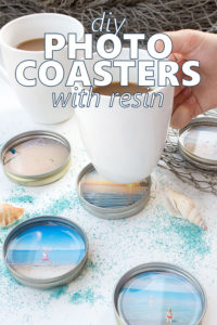 DIY photo coasters with resin #resincrafts #keepsake #giftidea