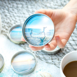 DIY Vacation Photo Coasters with Resin