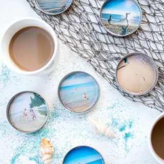 Summer vacation photo coasters with resin-0325-2