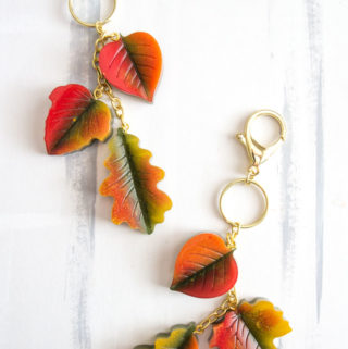 DIY resin leaves purse charms-0548