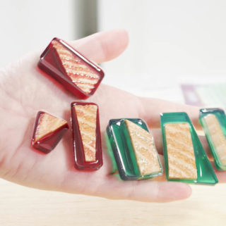 DIY Wood and Resin Necklaces - remove from molds