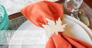 diy autumn leaf napkin rings social media image
