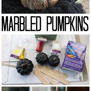 marbled resin pumpkins for halloween