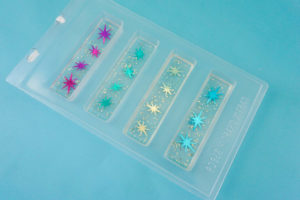 Resin bookmarks in molds