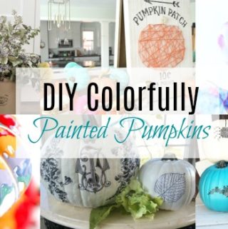 DIY Colorfully Painted Pumpkins