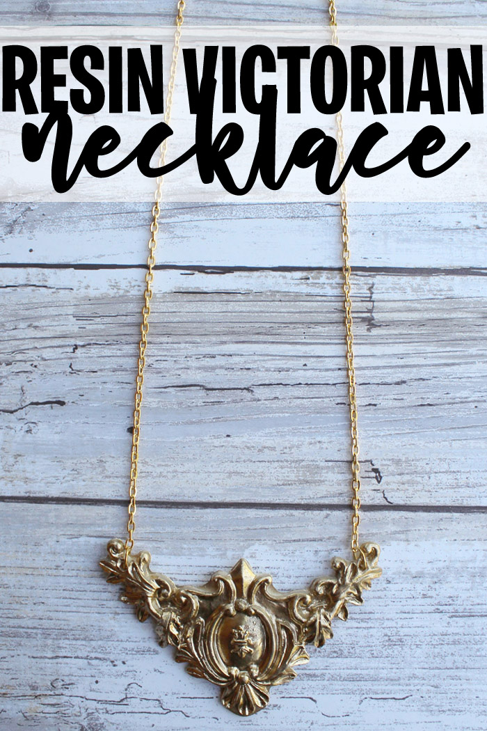 Make a custom Victorian necklace with FastCast resin--perfect for Halloween costumes, stage plays or dress ups! via @resincraftsblog