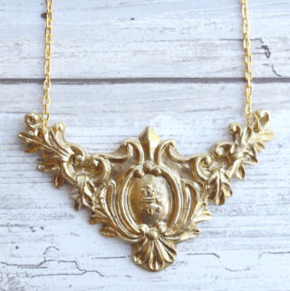 Victorian Gold Necklace With FastCast Resin DIY