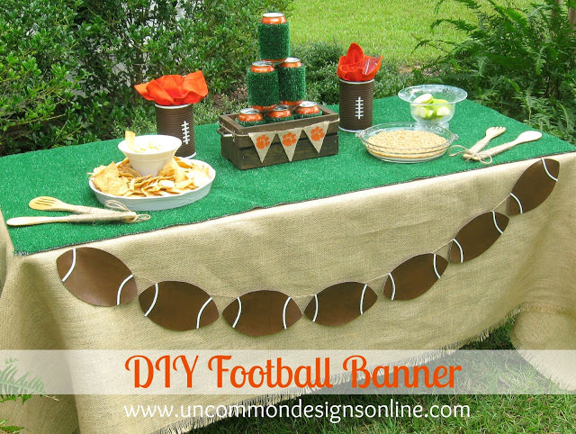 Resin Crafts Blog | Football Season | DIY Football | Football Party Ideas | Football Tailgating Ideas | via @resincraftsblog