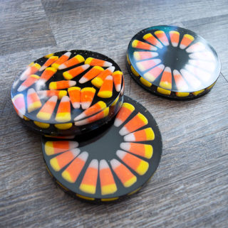 How to make Candy Corn Coasters