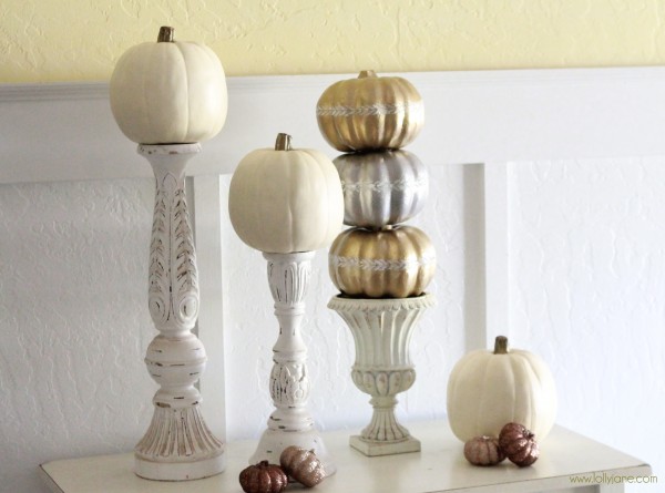 Resin Crafts Blog | DIY Decor | Fall Decor | Fall Pumpkins | Fall DIY | Painted Pumpkins | via @resincraftsblog