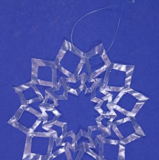 Coffee Filter Snowflake Ornament