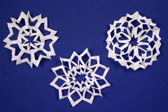 Resin-Coated Coffee Filter Snowflakes - Resin Crafts Blog