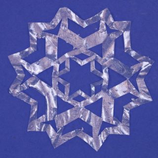 Paper Snowflakes Covered in Resin