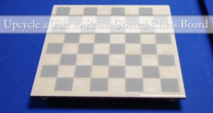 Upcycle Tile to resin coated chess board social media image