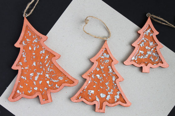 Copper Tree Christmas Ornaments