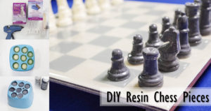 DIY Resin Chess Pieces Social Media Image