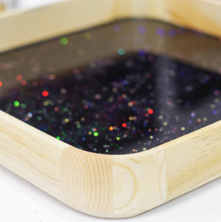 Happy New Year Glitter Resin Tray- let cure 24 hours