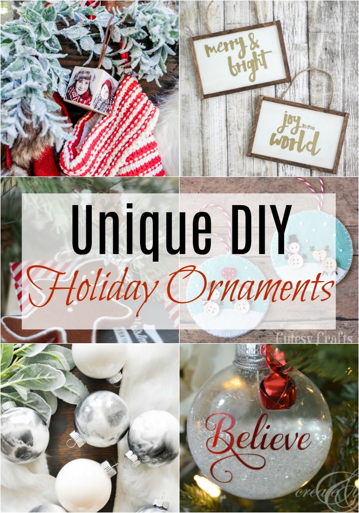 Unique DIY Holiday Ornaments via @resincraftsblog