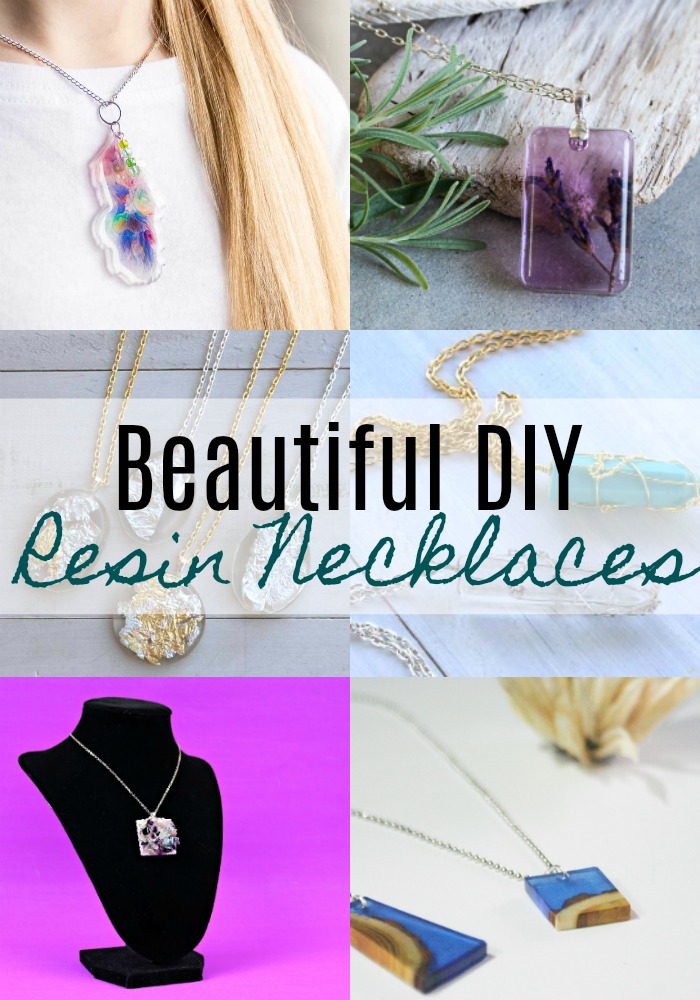 DIY Resin Necklaces via @resincraftsblog