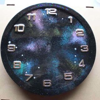 resin galaxy clock diy resin crafts blog (2)