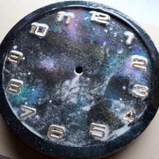 resin galaxy clock diy resin crafts blog (3)