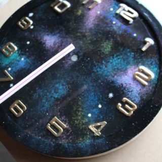 resin galaxy clock diy resin crafts blog (4)