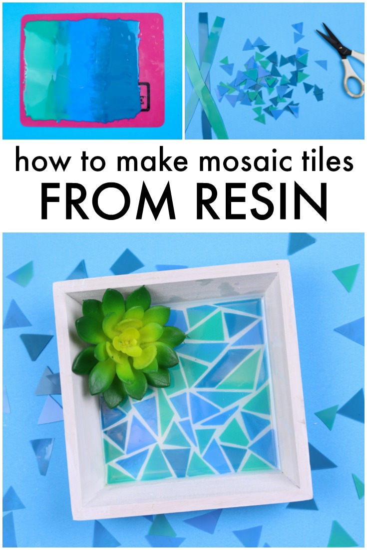 How to Make Mosaic Pieces from Resin via @resincraftsblog