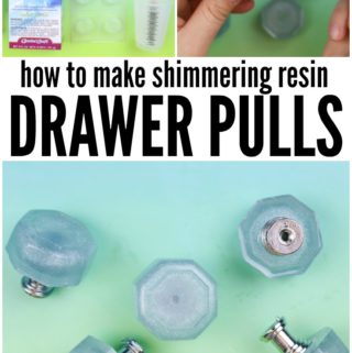 How to Make Shimmering Resin Drawer Pulls