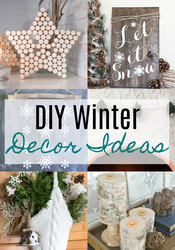 DIY Winter Decor Ideas via @resincraftsblog
