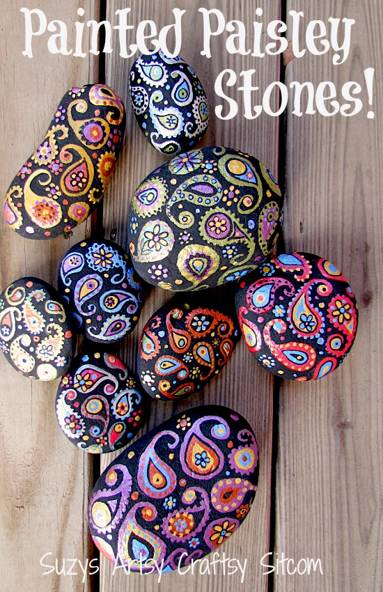 paisley-painted-stones4 via @resincraftsblog