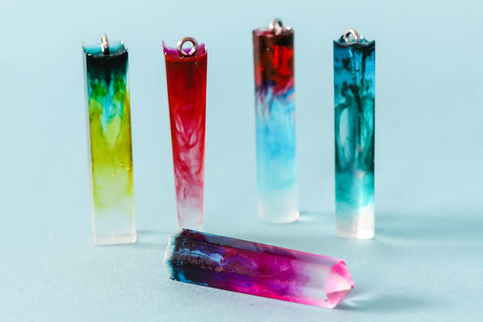 Resin and Alcohol Ink Necklace Pendants - Resin Crafts Blog
