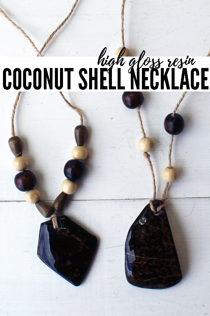 Make a stunning coconut shell necklace with Envirotex Lite High Gloss resin.  Natural eco-friendly jewelry!
#resincrafts #resin #resincraftsblog via @resincraftsblog